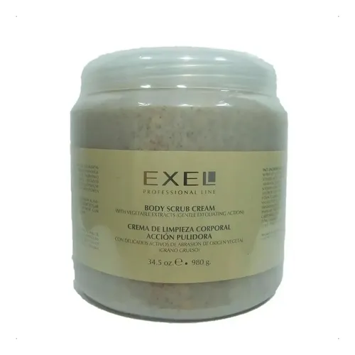 Crema Limpieza Corporal Accion Pulir Exel Grano Grueso 980ml