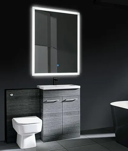 Espejo Led Touch Borde Esmerilado 60 X 80 Cm