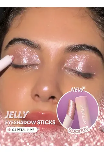 Sheglam Crystal Jelly Glaze Sombra En Barra Iluminador Gel Color Petal luxe