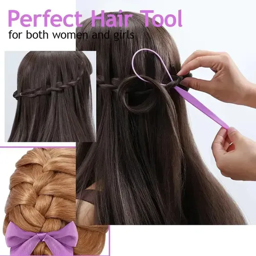 Kit Ligas Para Peinar Niñas Con Peines Y Accesorios Violeta