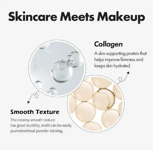 Base Facial Iluminadora Coreana Elroel Blanc Cover, 2 Unidad