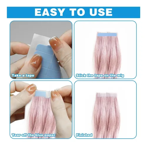 480pcs Cinta De Extensión Del Cabello, Cinta Adhesiva De De