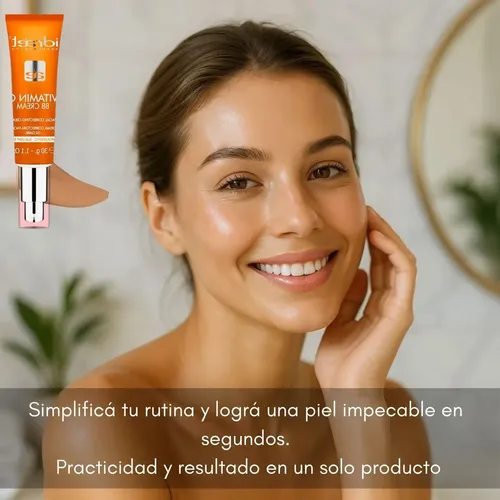 Base Maquillaje Vitamin C Bb Cream Correctora Idraet Dark 30