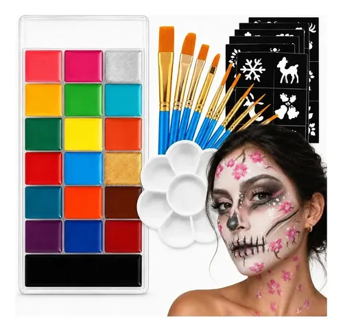 Calidad Superior Kit Maquillaje Facial Y Corporal 20 Colores