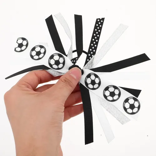 1 Par De Ligas De Pelo Para Fútbol, Cheer, Cabello