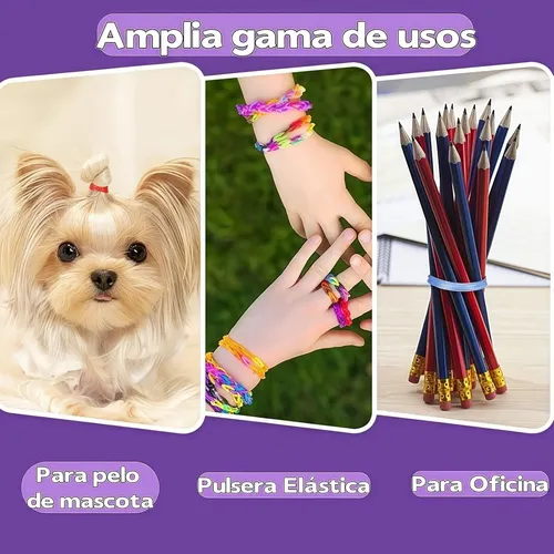 1800pc Mini Ligas For El Cabello/ Pinzas Niñas Accesor