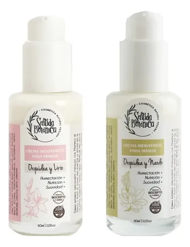 Crema Para Manos Hidratante Reparadora Vegan Sentidabotanica Aroma Orquídea y Lirio