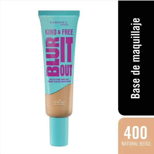 Base Rimmel Kind & Free Matte Blur It Out X 30 Ml Tono 400 Natural Beige