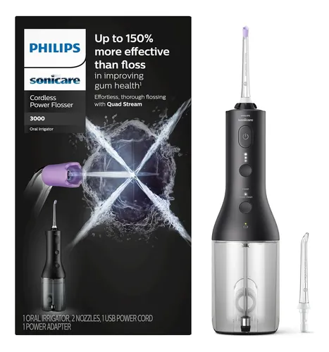 Philips Sonicare Hilo Dental Inalámbrico 3000 – Negro 1…
