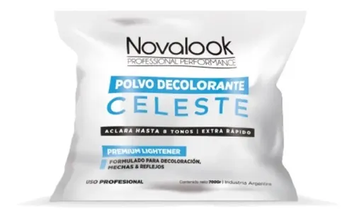 Polvo Decolorante Celeste Novalook X 700gr