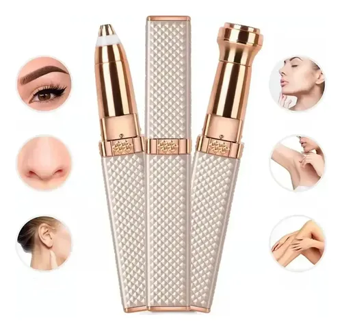 Depiladora Facial Femenina Eléctrica 2 En 1 Diamante