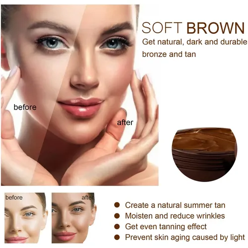 Crema Bronceadora Ouhoe Para Uso En Verano Y Playa, Autobron