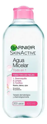 Garnier Skin Active Agua Micelar 400ml Desmaquilla Tonifica