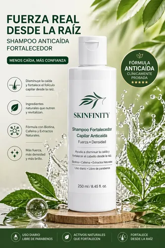 Combo Anticaida Serum+shampoo Skinfinity Fortaleza Capilar