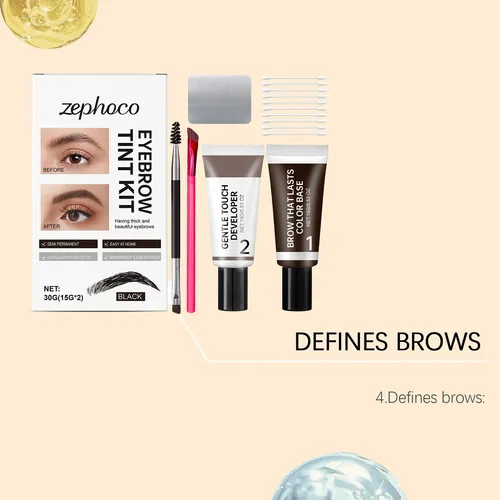 +kit De Tinte De Pestañas Y Cejas De Larga Duración/
