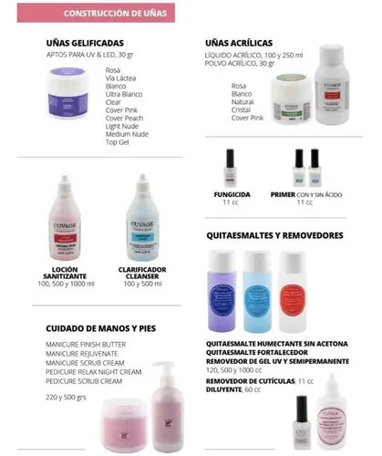 Esmalte De Uñas Semipermanente Base Gel X 1 Cuvage Cabina Uv