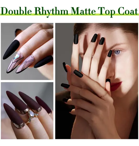Capa Superior Mate Gel Double Rhythm 0.5 Oz 15 Ml