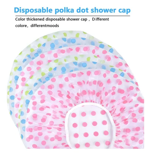 8 Gorras De Ducha Impermeables, Gorros De Baño Elásticos