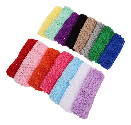 30 Pañuelos De Ganchillo Para Mujer, Diademas De Pelo Hippie 13.00×4.00×0.70cm