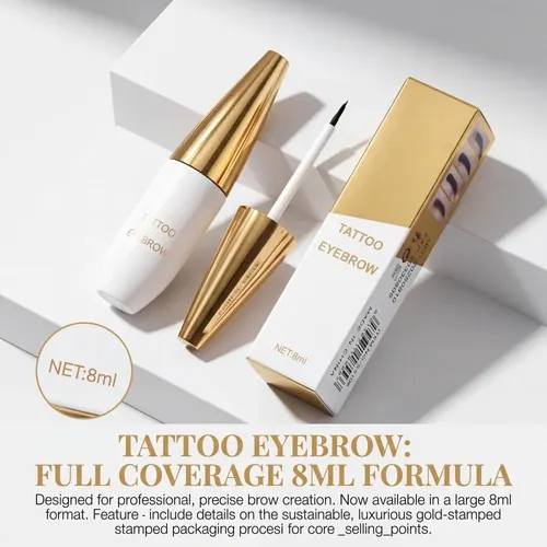 Waterproof Tattoo Eyebrow Gel, Long-lasting Sweat-proof