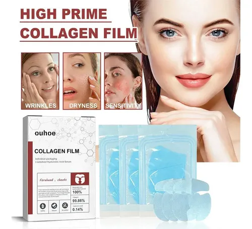 3 Sets Parches De Colágeno Collagen Film Acido Hialuronico