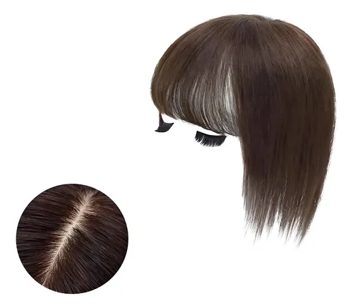 Pieza De Peluca Ms Para Cubrir Cabello Gris Castaño Claro