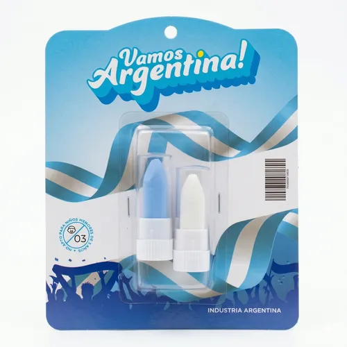Pintacara Maquillaje Kit X7 Argentina Hincha Labial Esmalte