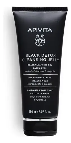 Gel Limpiador Negro Detox Para Rostro Y Ojos 150 Ml Apivita Momento De Aplicación Día/noche Tipo De Piel Todo Tipo De Piel