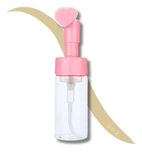 Botella Para Espuma Con Cepillo Silicona Limpiador Facial