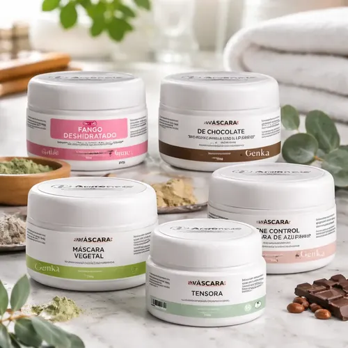 Kit Máscara Vegetal Chocolate Fango Azufre Tensor Arvensis