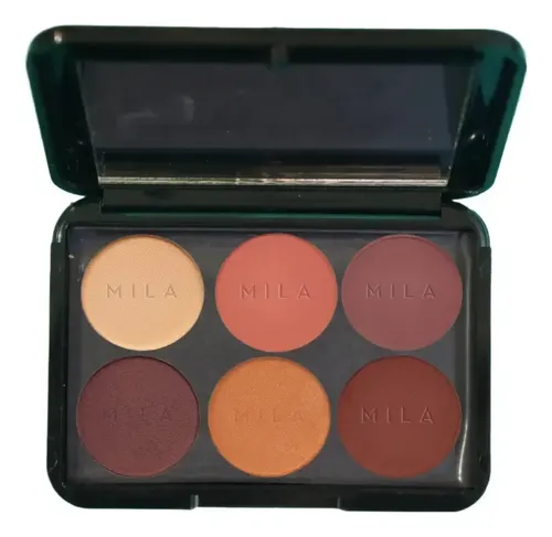 Paleta De Sombras Hd Mila Marzi 6 Tonos Hipoalergénica Color Paleta Terra