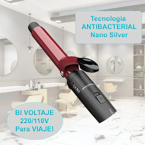 Buclera Gama Rulera Rizador Triple Ondas Rulos 19mm Viaje