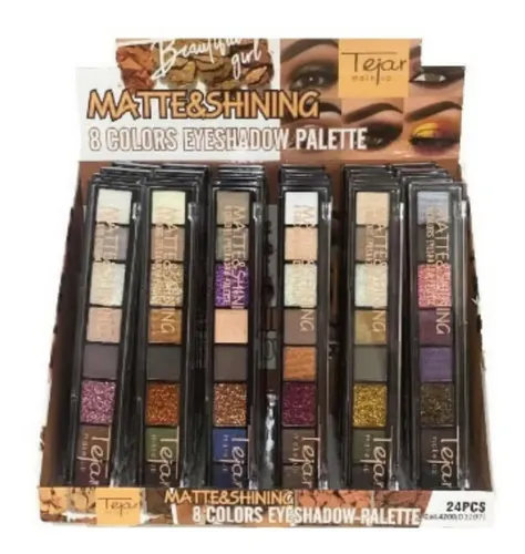 Paleta 8 Sombras Matte Shining Tejar 4200 Lefemme
