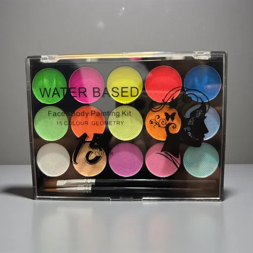 Paleta De Sombra Maquillaje Artístico 15 Colors Con 2 Pincel