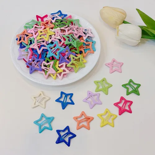 Accesorios Para El Cabello Con Estrellas Multicolores, 100 C