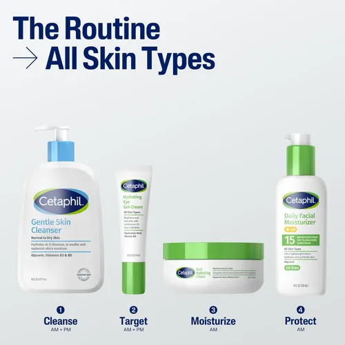 Crema Hidratante Facial Diaria Cetaphil Spf 15, 4 Onzas Líqu Sensible Día