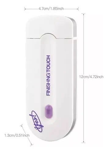 Depiladora Vello Corporal Recargable Removedor 2 Cabezales Color Blanco