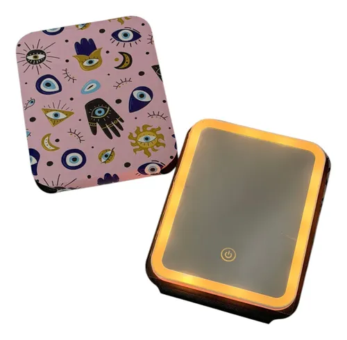 Espejo Led Usb Ojo Turco Hamsa