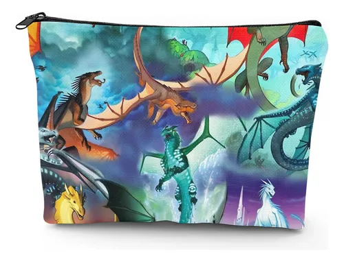 Bolsa De Maquillaje Con Diseño De Alas De Fuego, Diseño De D