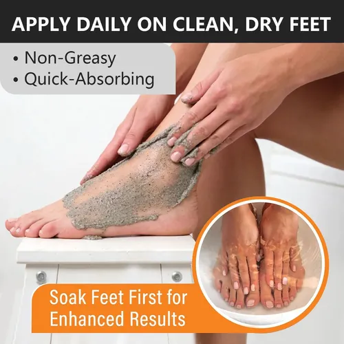 M Exfoliante Suave Para Pies Secos Y Crema Rica Para El W