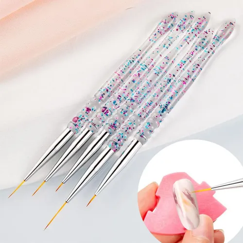 Kit 10 Herramientas Para Uñas Con Pinceles Y Dotting