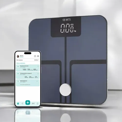 Balanza Digital Baño Inteligente Bluetooth Personal Grasa Corporal Color Negro