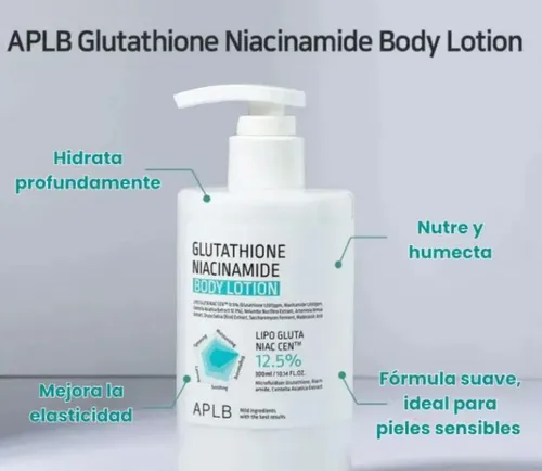 ;aplb Crema Loción Corporal Glutation Niacinamida 300ml Cn’