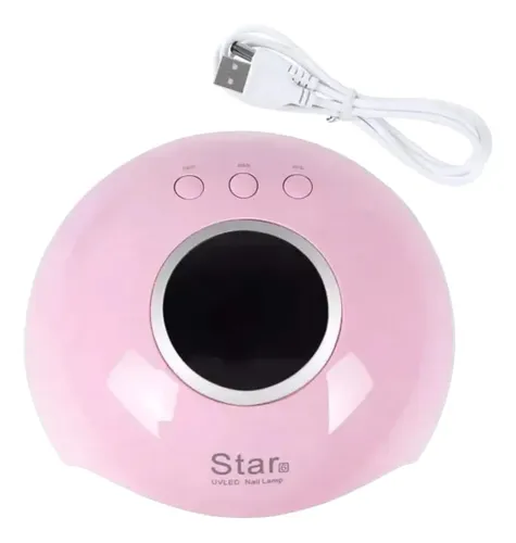 Cabina Uv Led 36w 2 En 1 Star 6 Uñas Gelificadas Manos Rosa