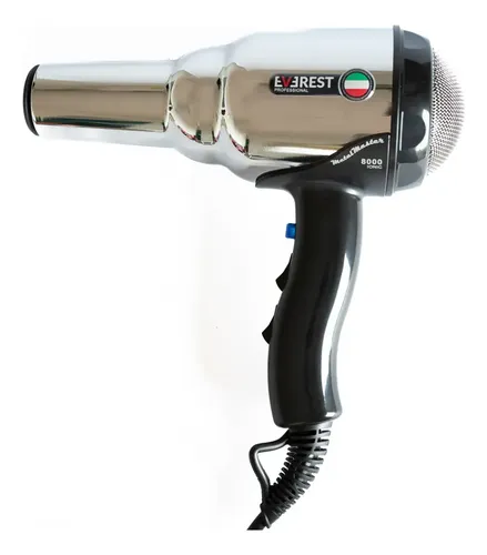 Secador De Pelo Ionic Profesional Metal Master Everest Color Negro
