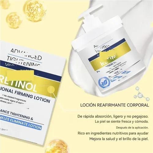 Loción Corporal Con Retinol Y Humectante Facial 50g 2pc