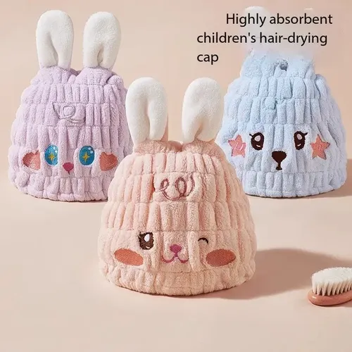 ~ 3pcs Gorro Secador De Pelo Infantil Super Absorbente ~~