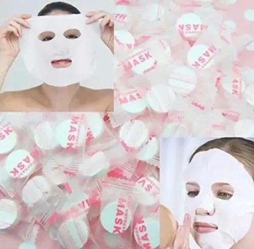 10 Mascarillas Faciales Comprimidas Pastillas
