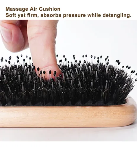 Cepillo De Pelo Denentt Boar Bristle Bamboo Massage