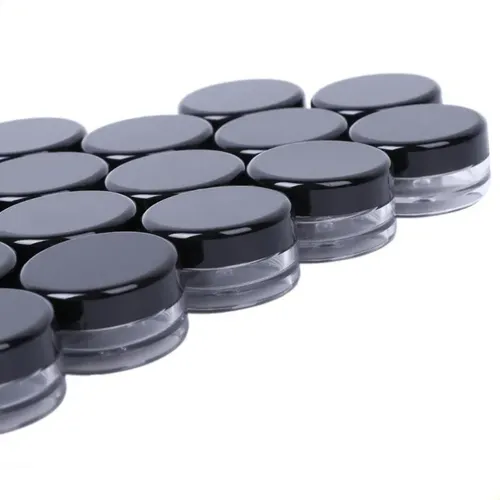 Tarro De Maquillaje Vacío De Plástico Para Muestras De Cosmé